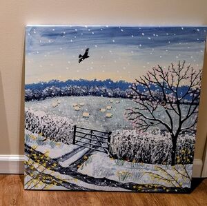 Winter Landscape Canvas Art Brand New Jo Grundy Art